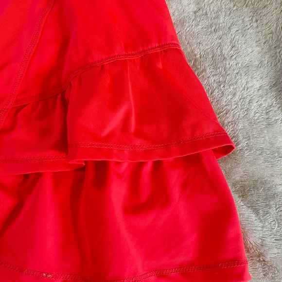 Tennis Skirt ~ Beautiful burnt orange, like new. Love the ruffles. - Picture 4 of 6